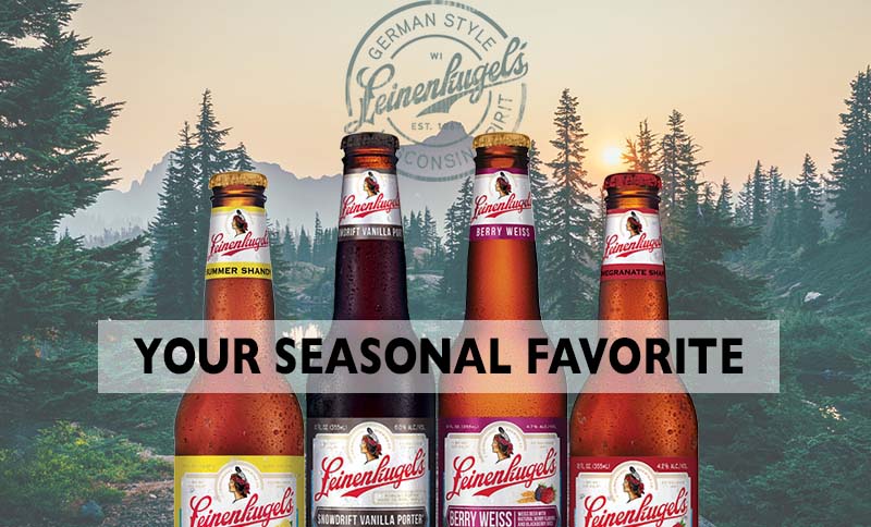 Leinenkugel seasonal beer bottles